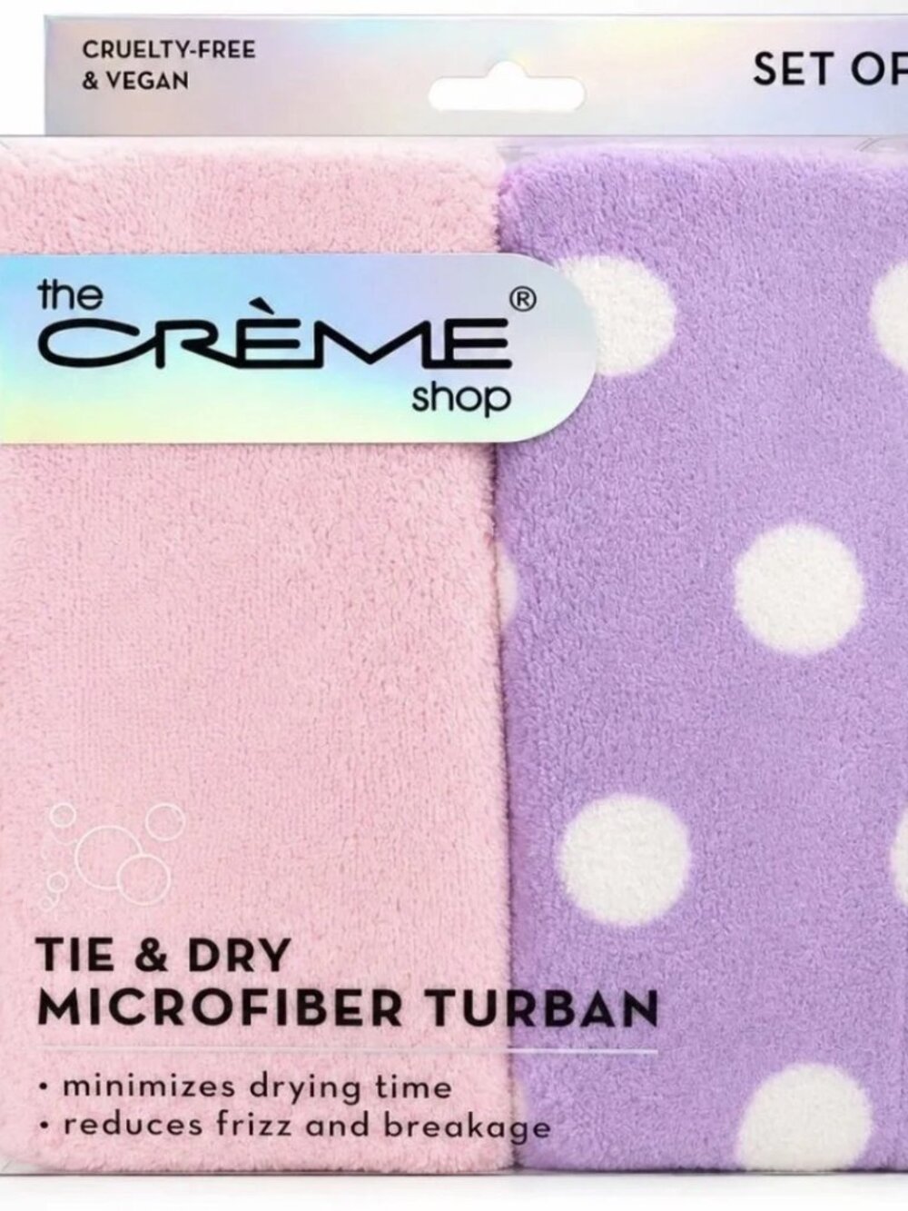 NEW The Creme Shop Tie & Dry Microfiber Turban